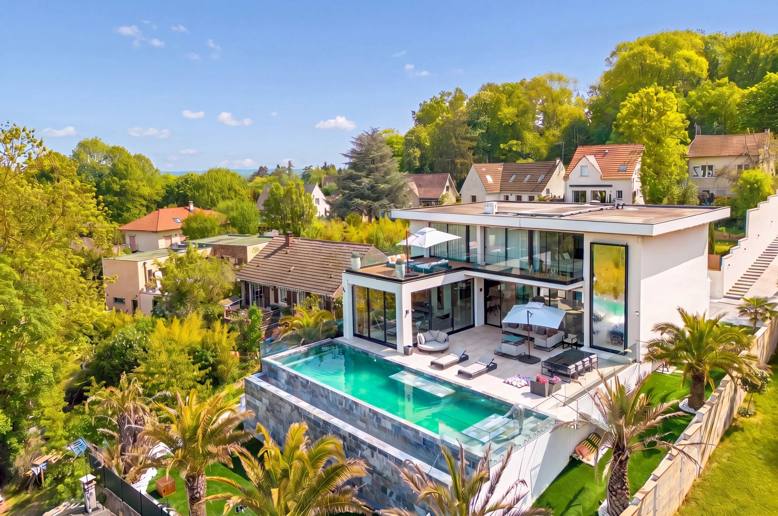 Maison d’exception 561 m² avec piscine intérieure, piscine à débordement et prestations haut de gamme